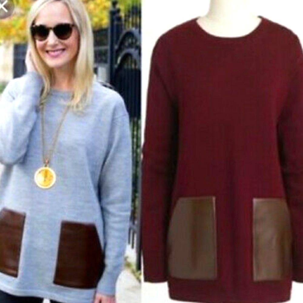 J.Crew Factory Merino Pocket Tunic Sweater